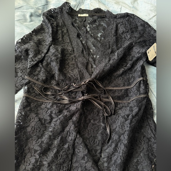 NWT free people intimately daylight cardi - black - Picture 4 of 9